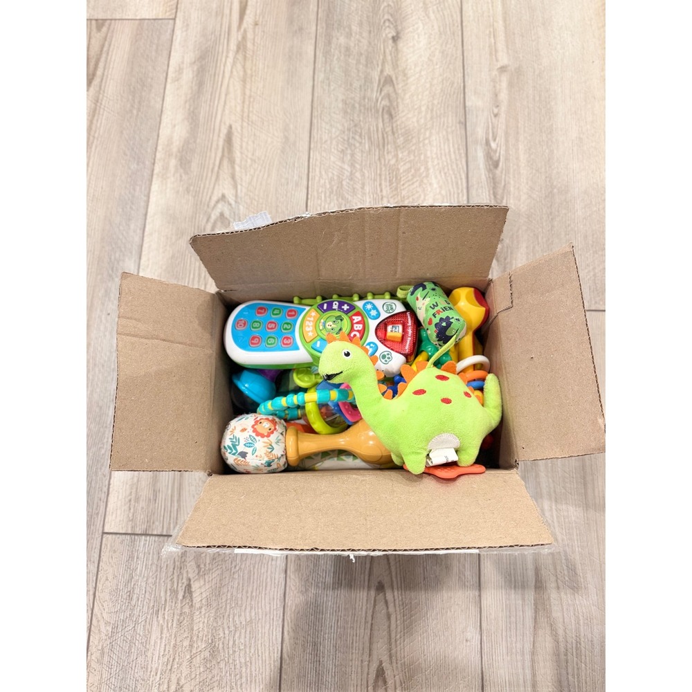 Baby Toddler Toy Lot LeapFrog Remote Bright Starts Lion Dinosaur Rattle Teether